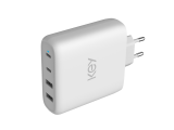 KEY 100W Strømadapter USB-A og USB-C u/kabel