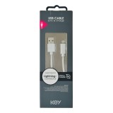 Key Ladekabel USB-A til Lightning 3m