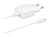 Samsung 15W Strømadapter m/kabel - Hvit