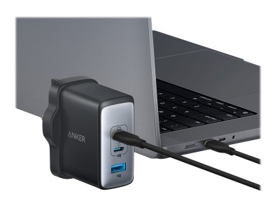 Anker 100W Strømadapter 2 x USB-C + USB-A u/kabel