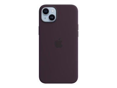 Apple Silikondeksel iPhone 14 Plus Magsafe - Mørkerød