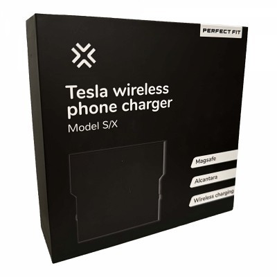 TSLA Wireless Charger — Trådløs lading av mobil og AirPods for Tesla Model S / X