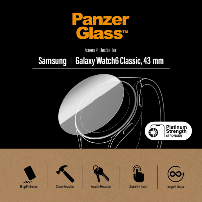 PanzerGlass Skjermbeskyttelse Samsung Watch 6 Classic 43mm