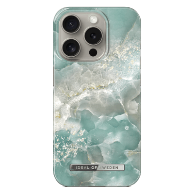 iDeal Hardplast Deksel iPhone 15 Pro Magsafe - Azura Marmor