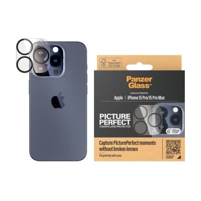 PanzerGlass Kamerabeskyttelse iPhone 15 Pro/15 Pro Max