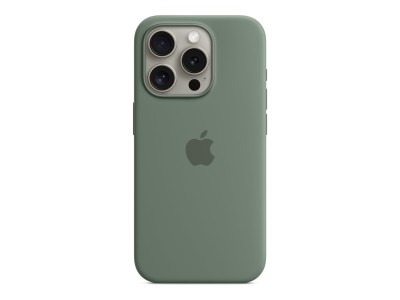 Apple Silikondeksel iPhone 15 Pro Magsafe - Grønn