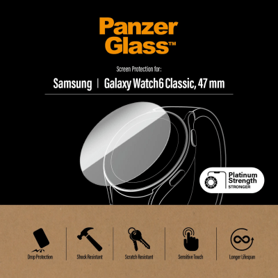 PanzerGlass Skjermbeskyttelse Samsung Watch 6 Classic 47mm